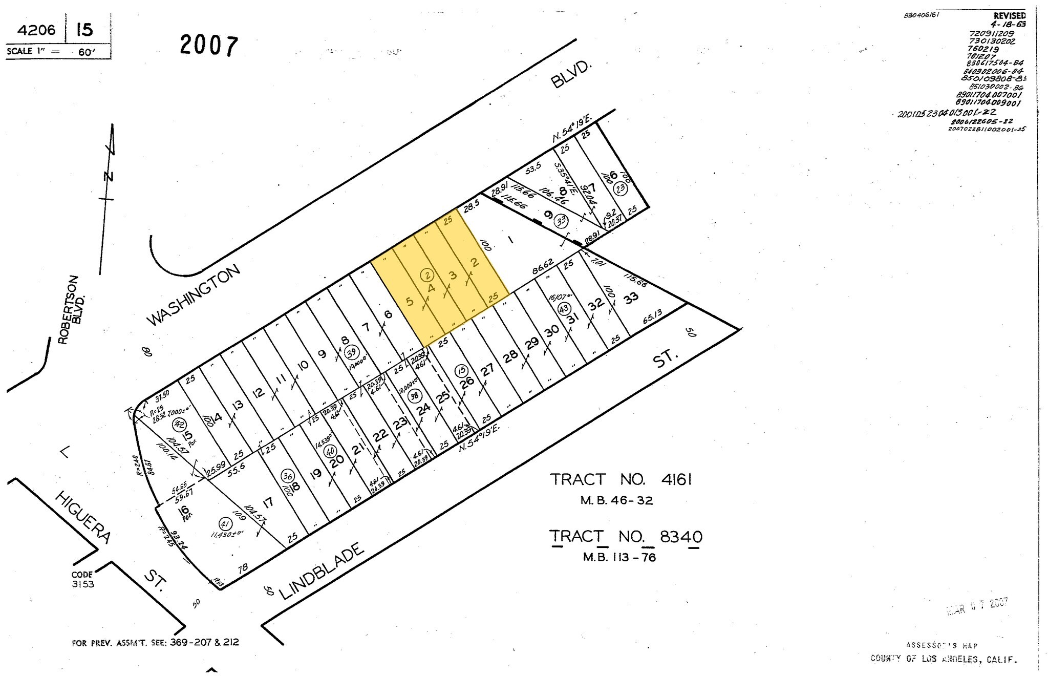 8910-8922 Washington Blvd, Culver City, CA for sale Plat Map- Image 1 of 1