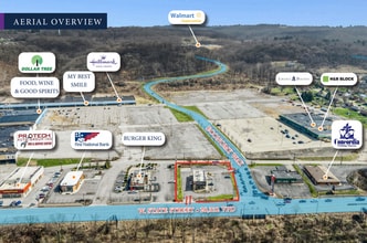 1680 W State St, Baden, PA - Aérien Vue de la carte - Image1