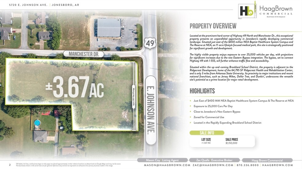 5716-5720 E Johnson Ave, Jonesboro, AR à vendre - Photo du bâtiment - Image 2 de 6