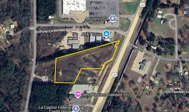 0 LA 165 South hwy, Oakdale, LA for sale Aerial- Image 1 of 4