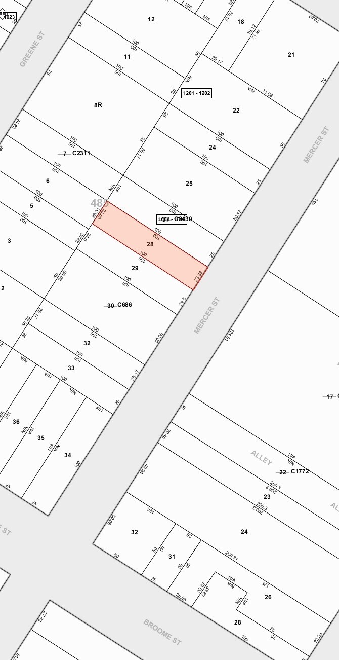 81 Mercer St, New York, NY for sale Plat Map- Image 1 of 8