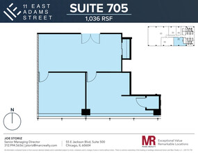 11 E Adams St, Chicago, IL for lease Floor Plan- Image 1 of 6