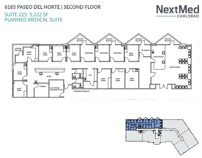 6183 Paseo del Norte, Carlsbad, CA for lease Floor Plan- Image 1 of 1