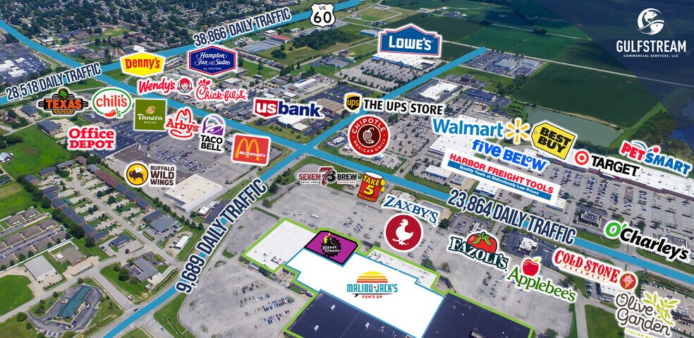 5000 Frederica St, Owensboro, KY à louer - Aérien - Image 2 de 15