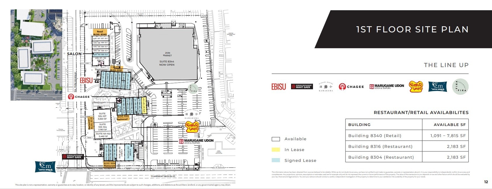 8328 Clairemont Mesa Blvd, San Diego, CA for lease Site Plan- Image 1 of 1