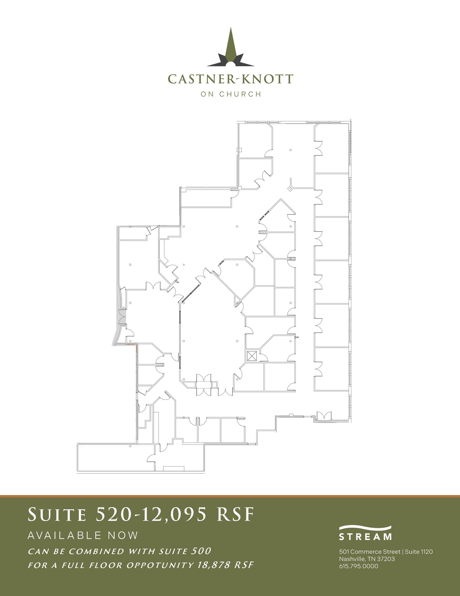 618 Church St, Nashville, TN for lease Floor Plan- Image 1 of 1