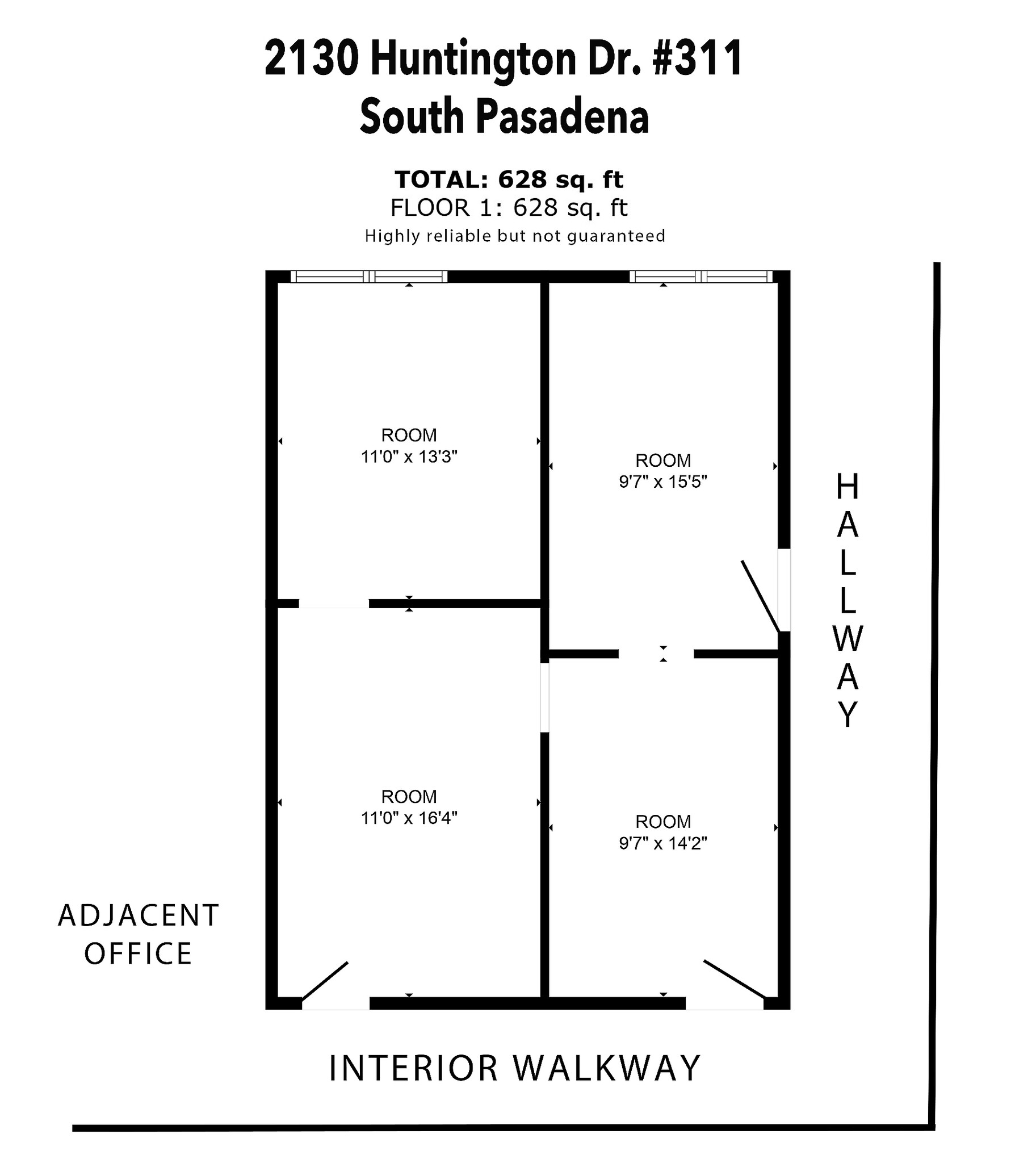 2130 Huntington Dr, South Pasadena, CA for lease Floor Plan- Image 1 of 7