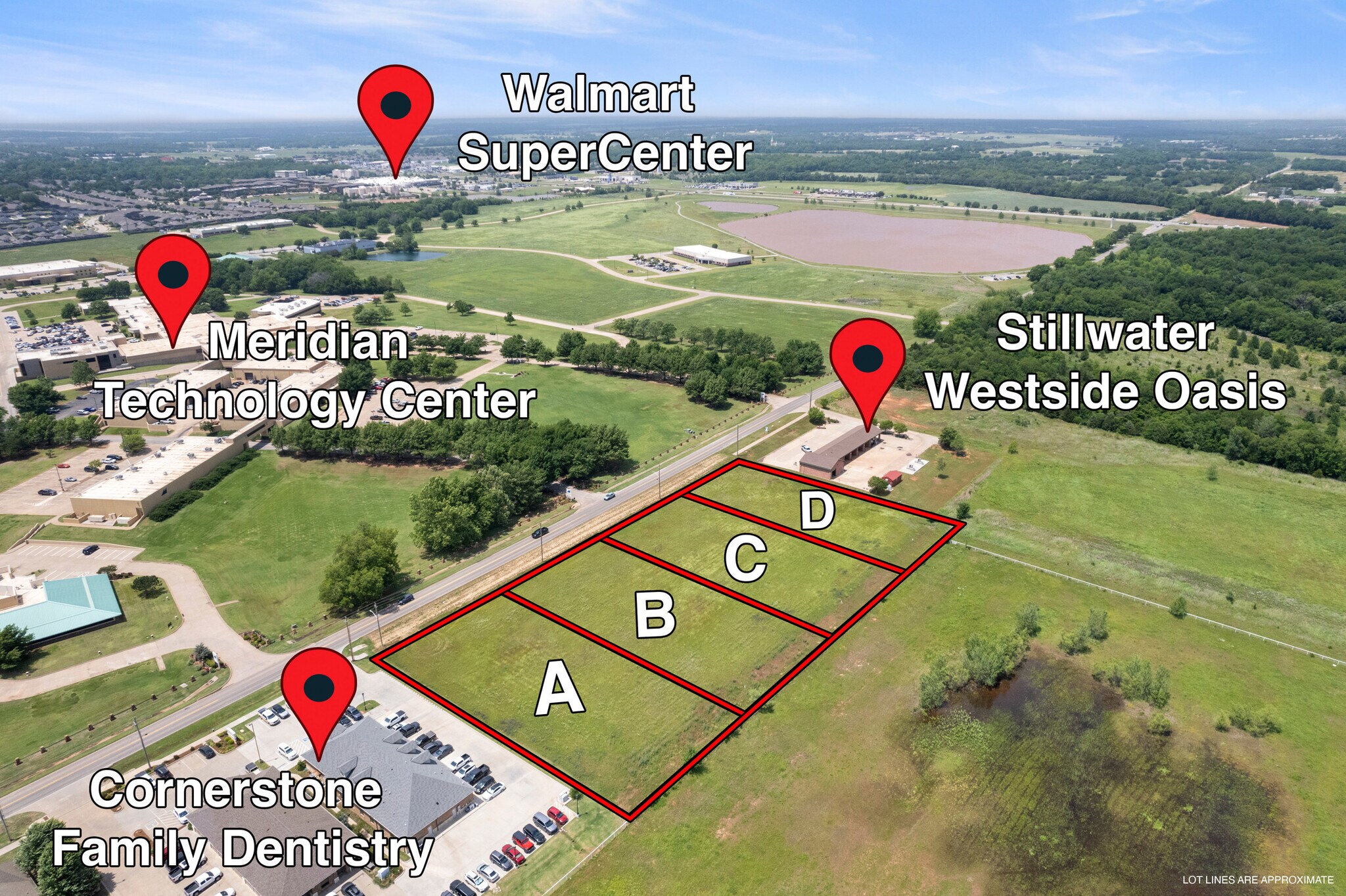 1305 S Sangre Rd, Stillwater, OK à vendre Aérien- Image 1 de 15