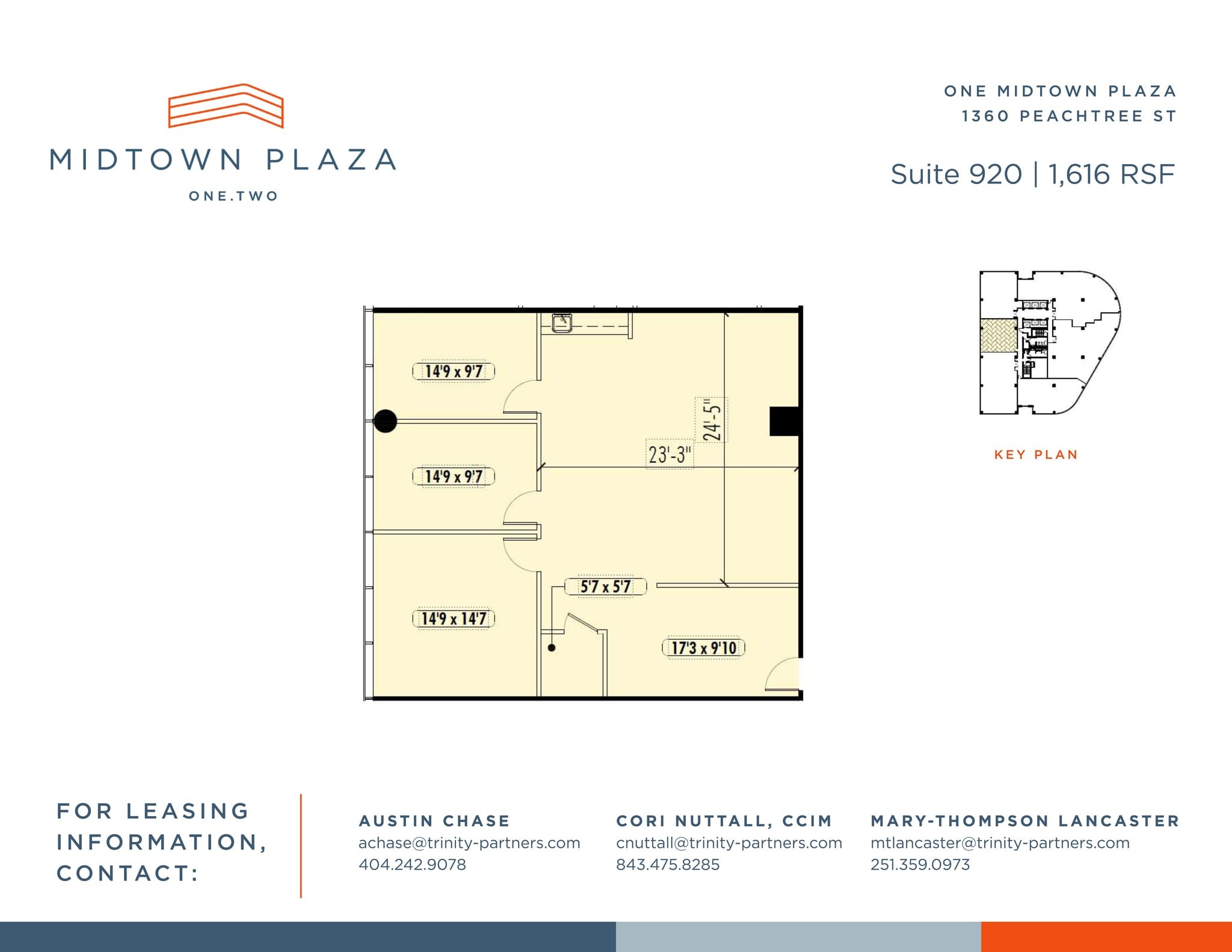 1360 Peachtree St NE, Atlanta, GA à louer Plan de site- Image 1 de 1