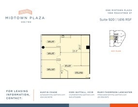 1360 Peachtree St NE, Atlanta, GA à louer Plan de site- Image 1 de 1