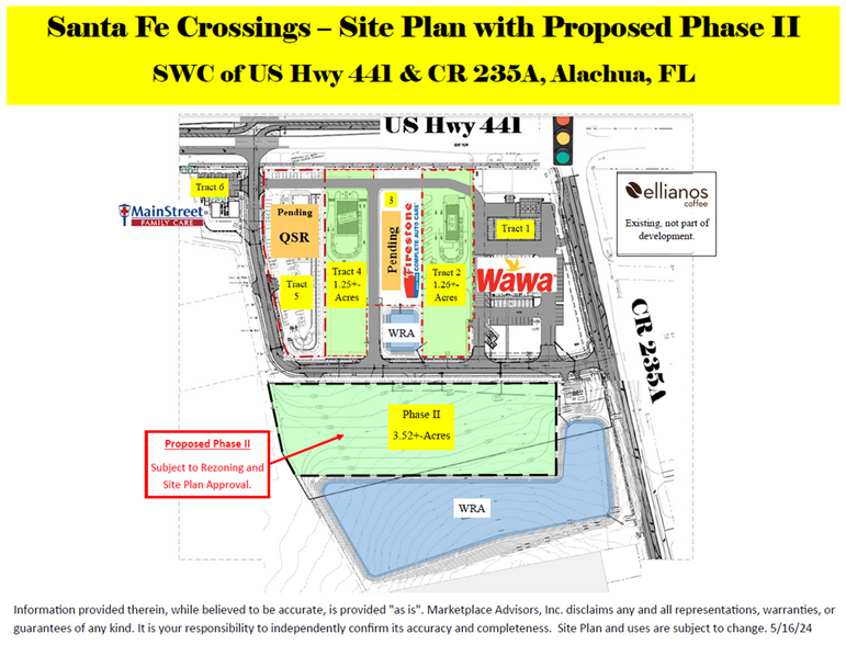 US HWY 441 & CR 235A, Alachua, FL à vendre - Plan de site - Image 1 de 3