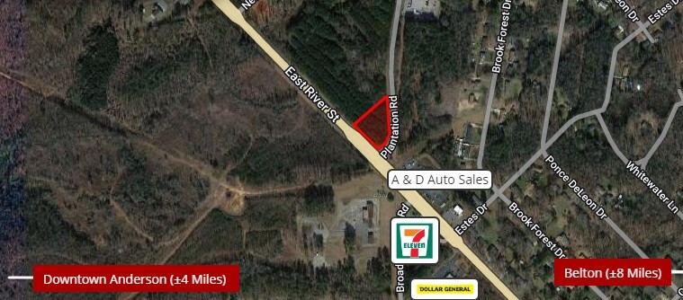 Belton Highway at Plantation Rd, Anderson, SC for sale - Building Photo - Image 1 of 1