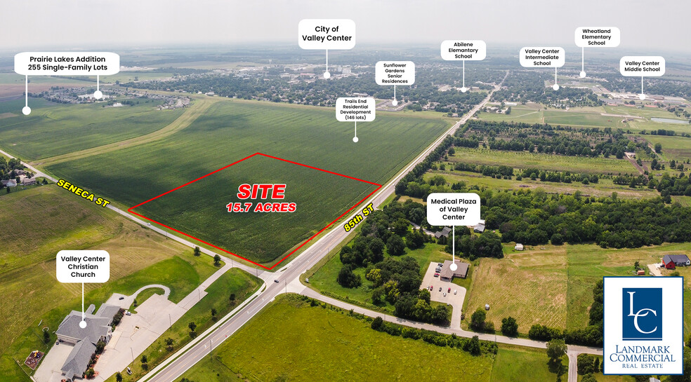 N Seneca St, Valley Center, KS for sale - Aerial - Image 2 of 4