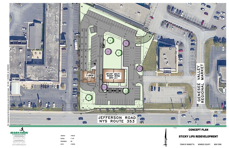 830 Jefferson Rd, Rochester, NY à louer - Plan de site - Image 2 de 4
