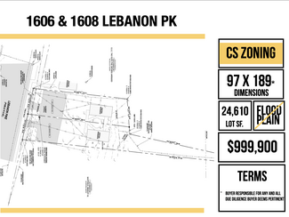 Plus de détails pour 1608 Lebanon Pike, Nashville, TN - Terrain à vendre