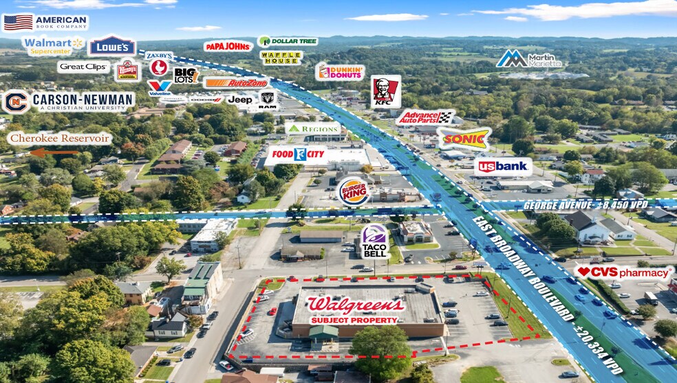 132 E Broadway Blvd, Jefferson City, TN à vendre - Photo du bâtiment - Image 2 de 3