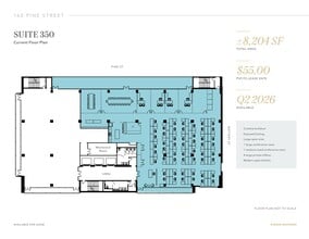 160 Pine St, San Francisco, CA for lease Floor Plan- Image 1 of 6