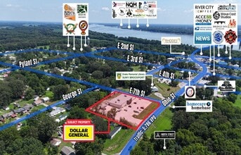 704 Ohio St, Brookport, IL - AÉRIEN Vue de la carte - Image1