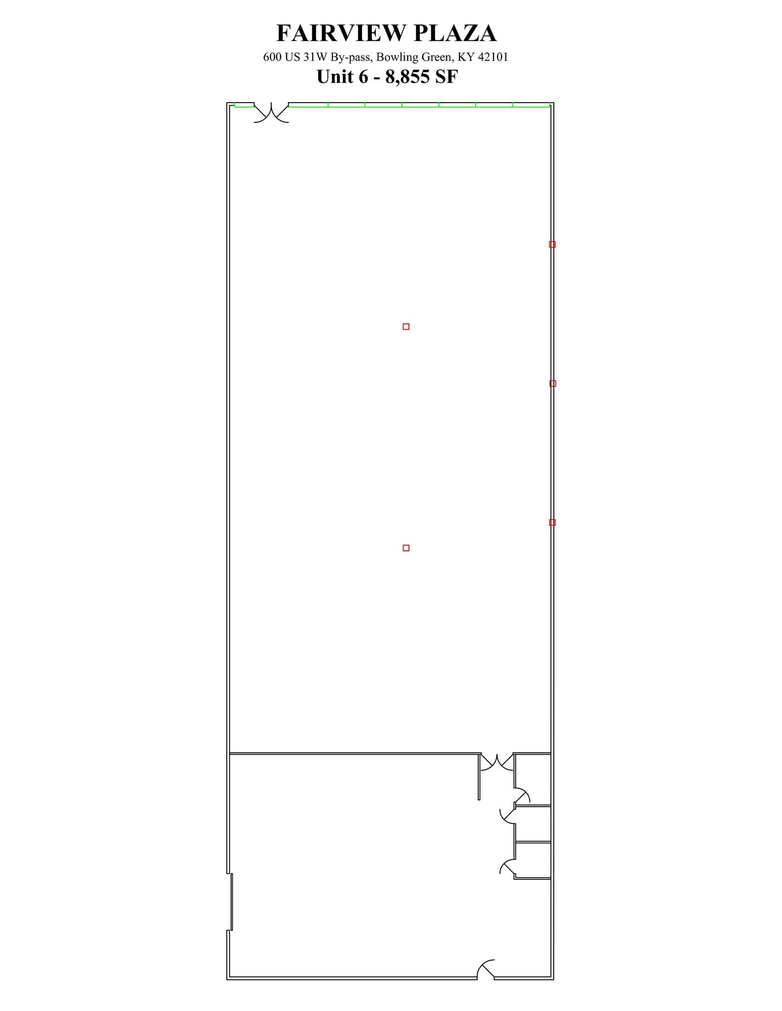 600 US 31-W, Bowling Green, KY à louer Plan de site- Image 1 de 1
