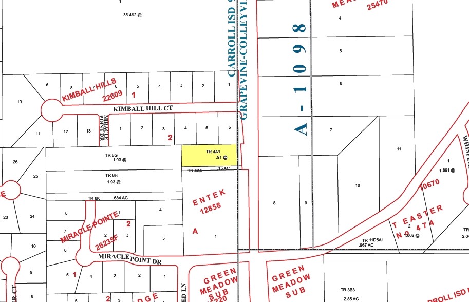 710 S Kimball Ave, Southlake, TX à louer - Plan cadastral - Image 2 de 4