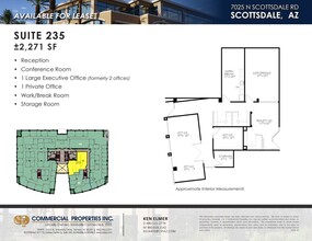 7025 N Scottsdale Rd, Scottsdale, AZ à louer Plan d’étage- Image 1 de 1