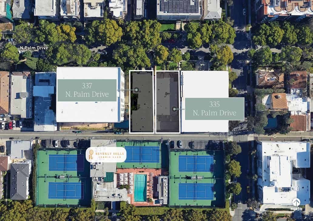 335-337 N Palm Dr, Beverly Hills, CA for sale Aerial- Image 1 of 5