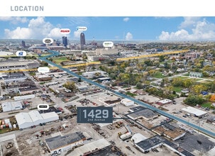 1429 2nd Ave, Des Moines, IA - Aerial  map view