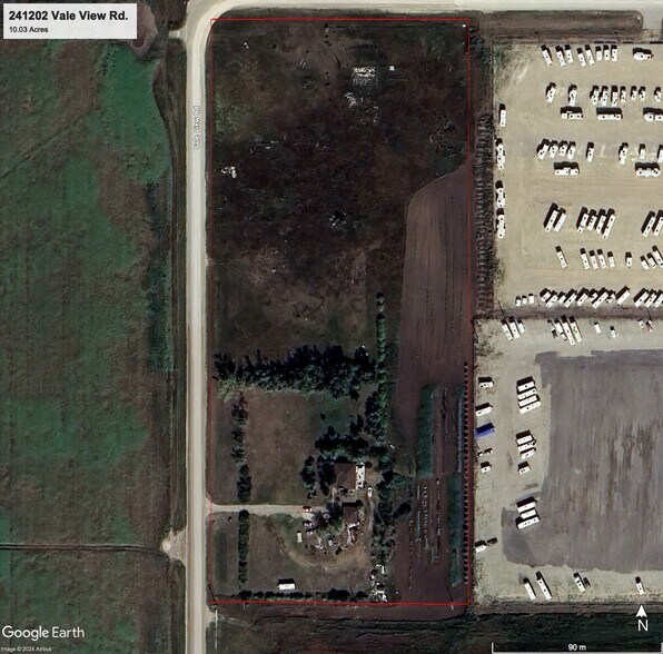 241202 Vale View Rd, Rocky View No 44, AB à vendre - Aérien - Image 2 de 4