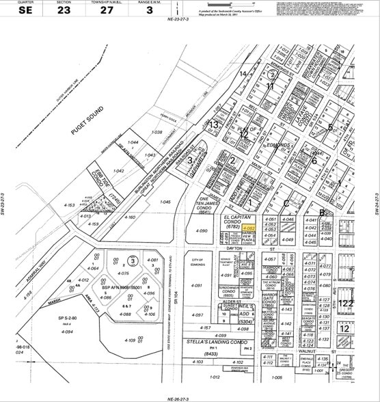 146 3rd Ave S, Edmonds, WA for lease - Plat Map - Image 2 of 2