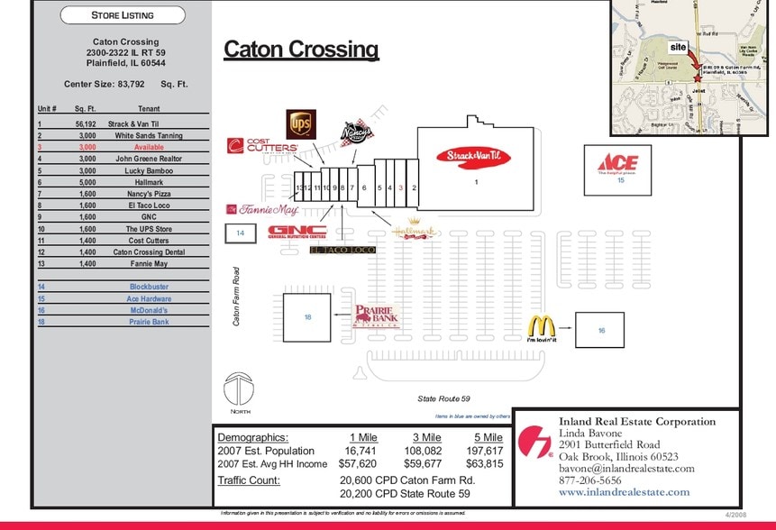 2300-2322 Route 59, Plainfield, IL for lease - Site Plan - Image 2 of 5
