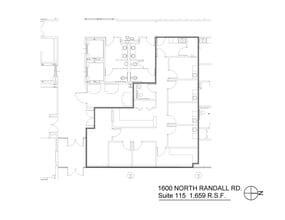 1600 N Randall Rd, Elgin, IL à louer Plan d’étage- Image 1 de 1