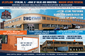 More details for 301 W 3rd St, Sterling, IL - Industrial for Sale