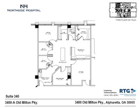 3400 Old Milton Pky, Alpharetta, GA à louer Plan de site- Image 1 de 1