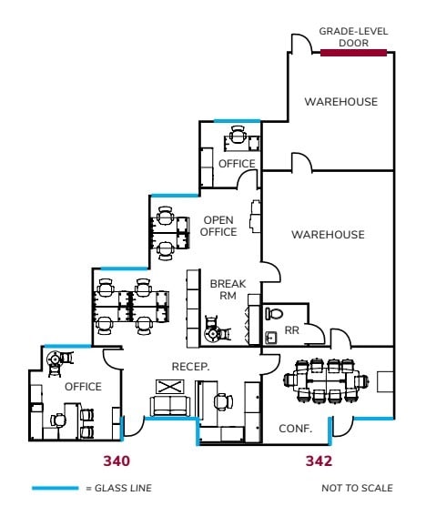 340-358 State Pl, Escondido, CA à louer Plan d’étage- Image 1 de 1