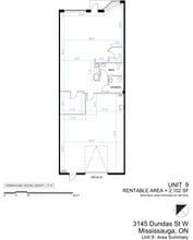 3145 Dundas St W, Mississauga, ON à louer Plan d’étage- Image 1 de 3