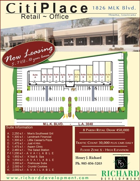 1826 Martin Luther King Blvd, Houma, LA for lease - Building Photo - Image 2 of 2