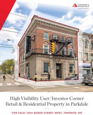 Plus de détails pour 1464 Queen St W, Toronto, ON - Commerce de détail à vendre