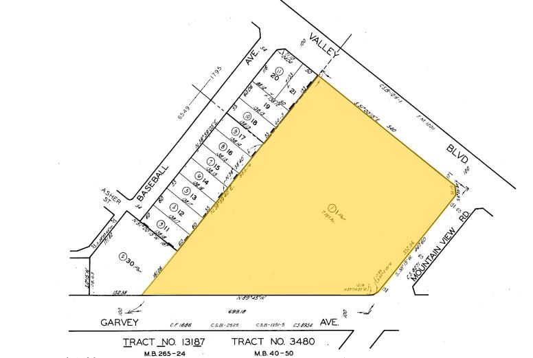 11723-11725 E Garvey Ave, El Monte, CA à louer - Plan cadastral - Image 3 de 3