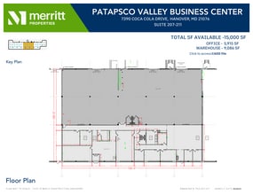 7380 E Coca Cola Dr, Hanover, MD for lease Floor Plan- Image 1 of 1