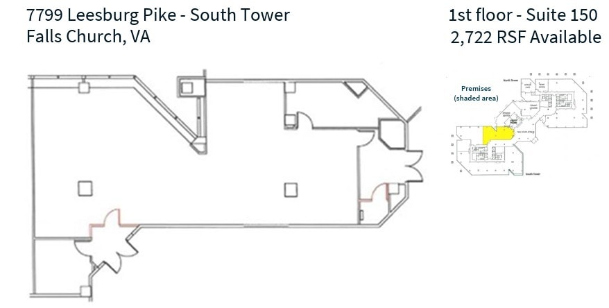 7799 Leesburg Pike, Falls Church, VA for lease Floor Plan- Image 1 of 1