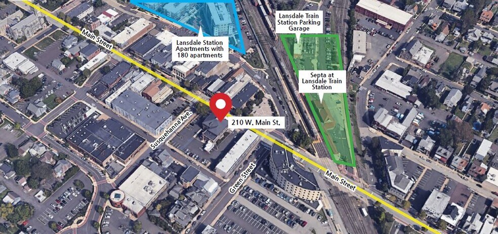 210 W Main St, Lansdale, PA à louer - Aérien - Image 2 de 19