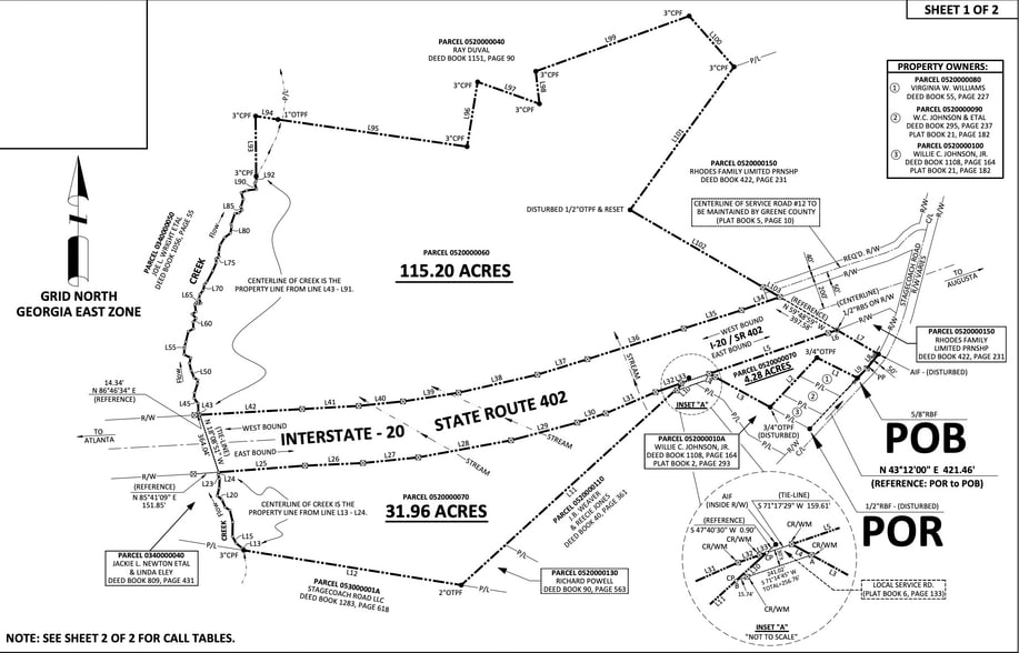 Stage Coach Rd, Greensboro, GA for sale - Plat Map - Image 3 of 3