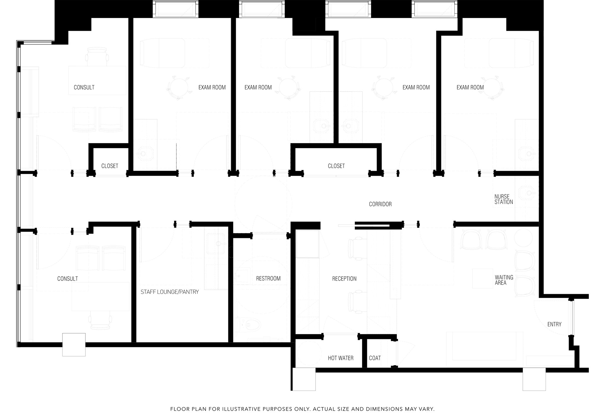 110 E 60th St, New York, NY à louer Plan d’étage- Image 1 de 1