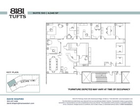 8181 E Tufts Ave, Denver, CO à louer Plan d’étage- Image 1 de 3