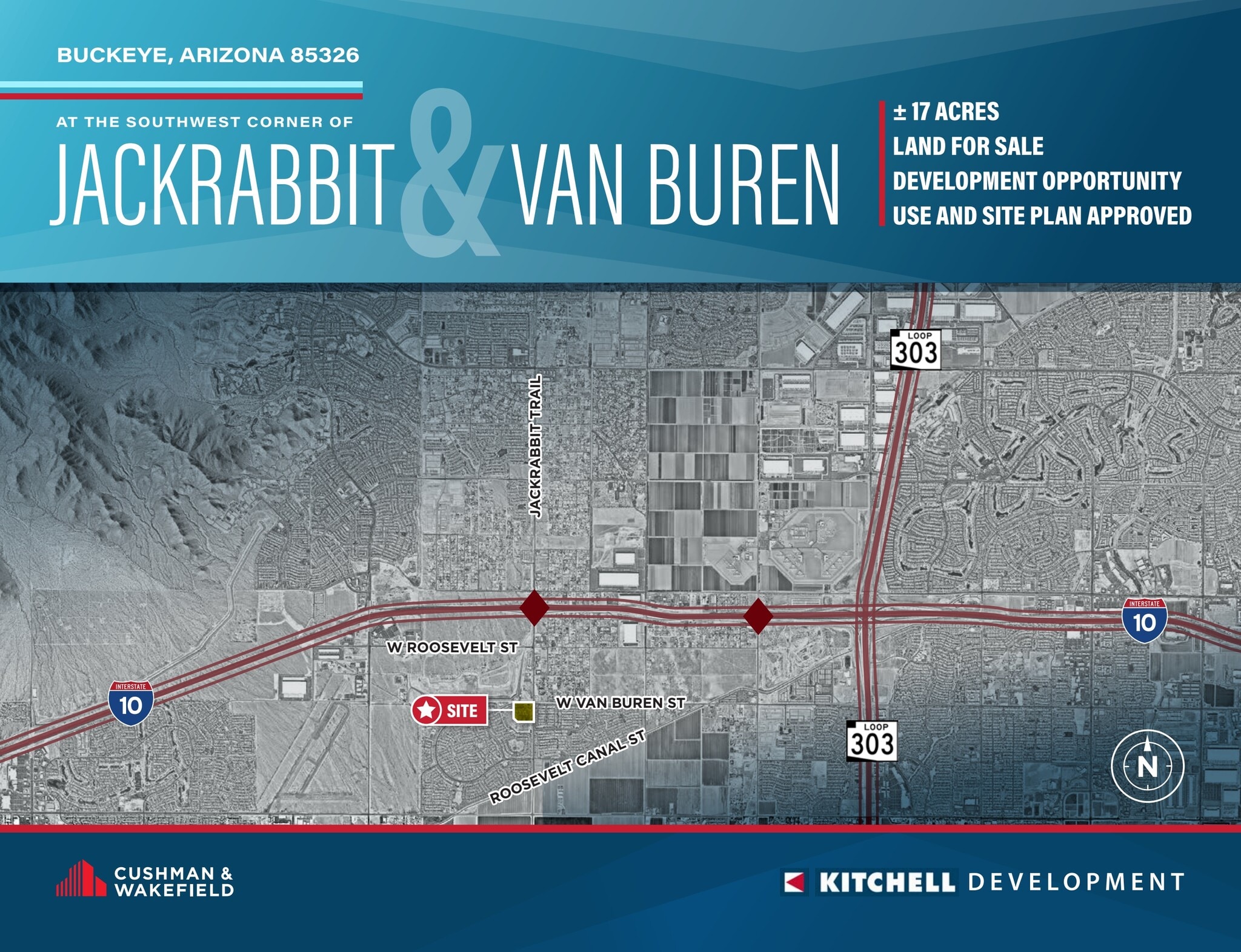 SWC Jackrabbit & Van Buren, Buckeye, AZ for sale Site Plan- Image 1 of 5