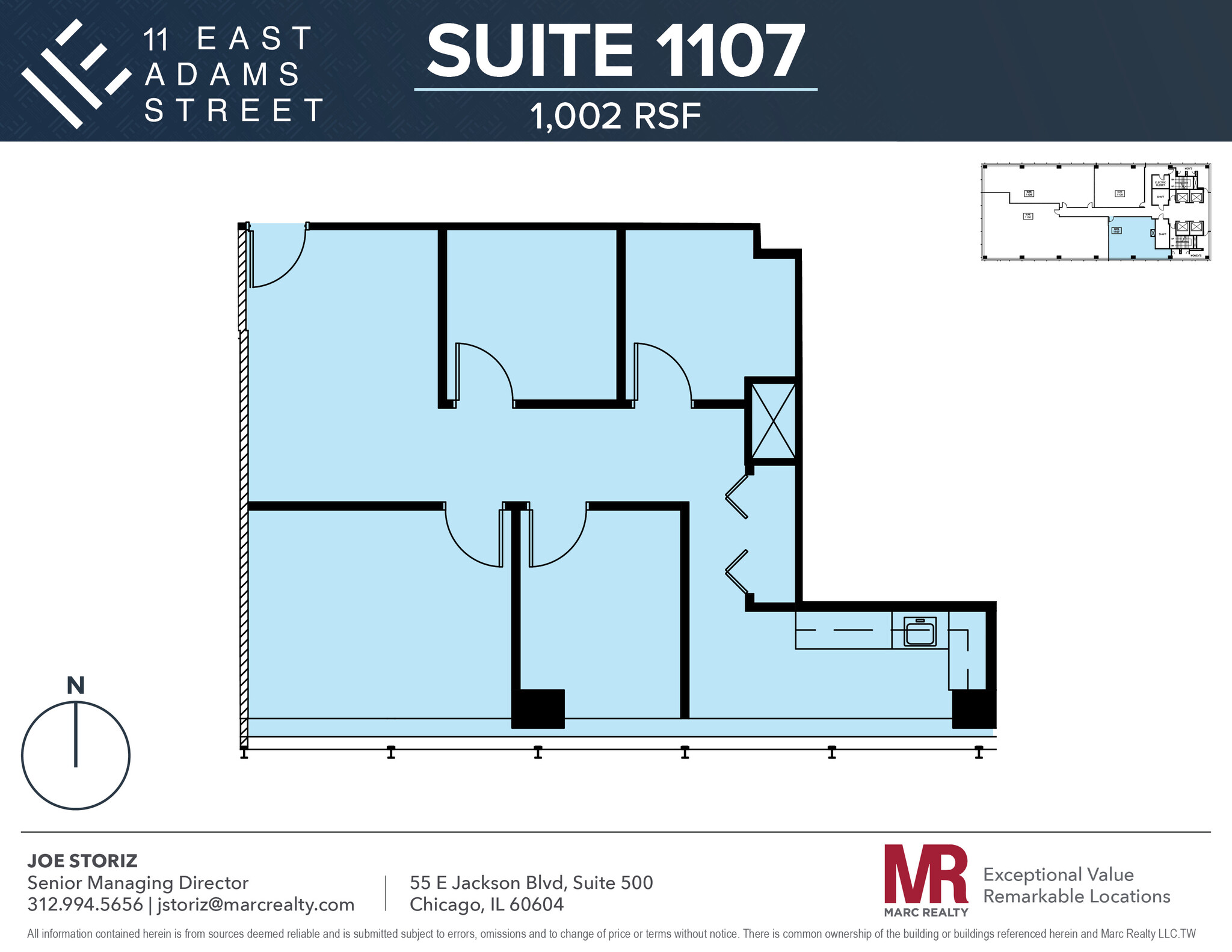 11 E Adams St, Chicago, IL for lease Floor Plan- Image 1 of 5