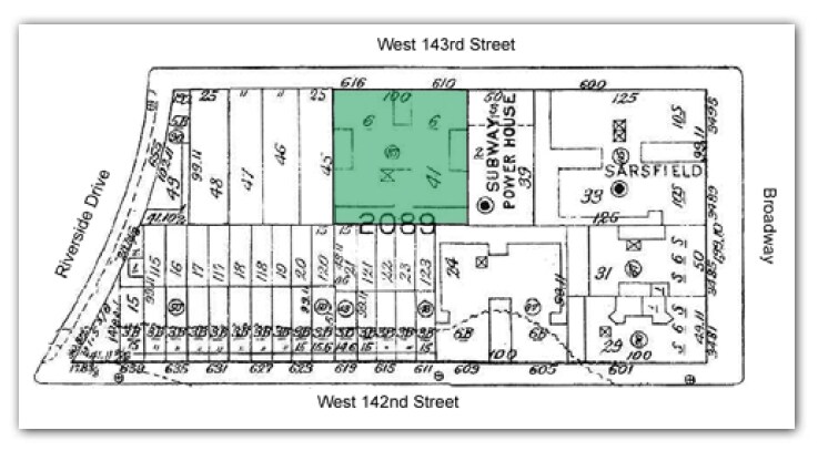 610 W 143rd St, New York, NY for sale - Plat Map - Image 2 of 4