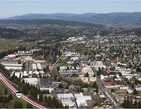 190 Foss Creek Cir, Healdsburg, CA - Aerial map view