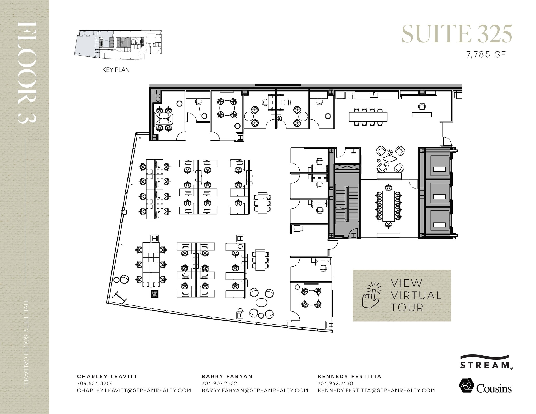 550 S Caldwell St, Charlotte, NC à louer Plan d’étage- Image 1 de 1