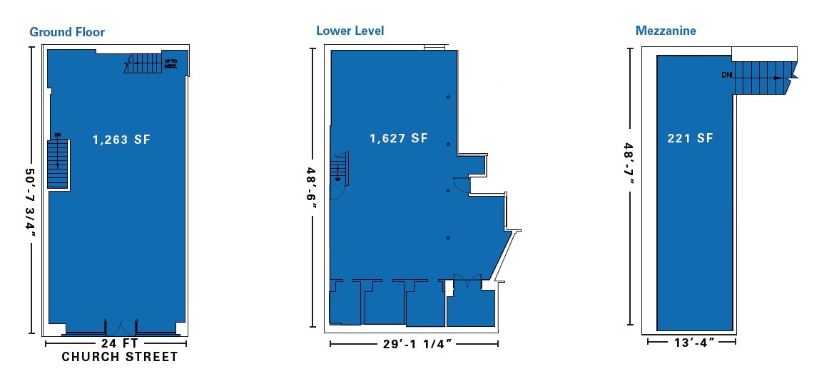 253 Church St, New York, NY à louer Plan d’étage- Image 1 de 2